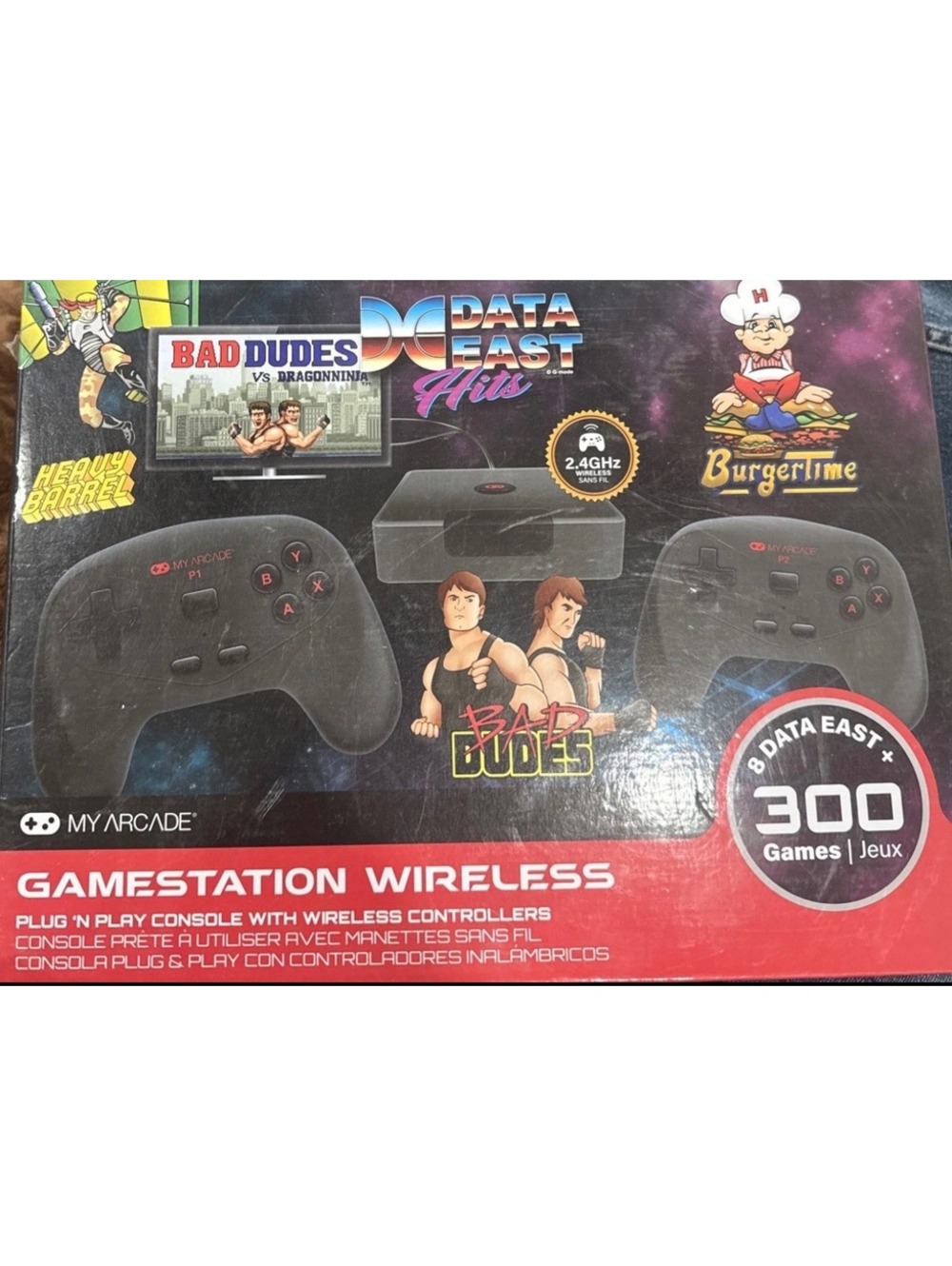 My Arcade Gamestation Wireless Data East Hits Plug 'N Play Console with 300+ Pre